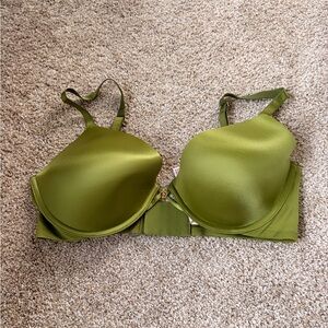 Victoria's Secret Olive Satin Bra